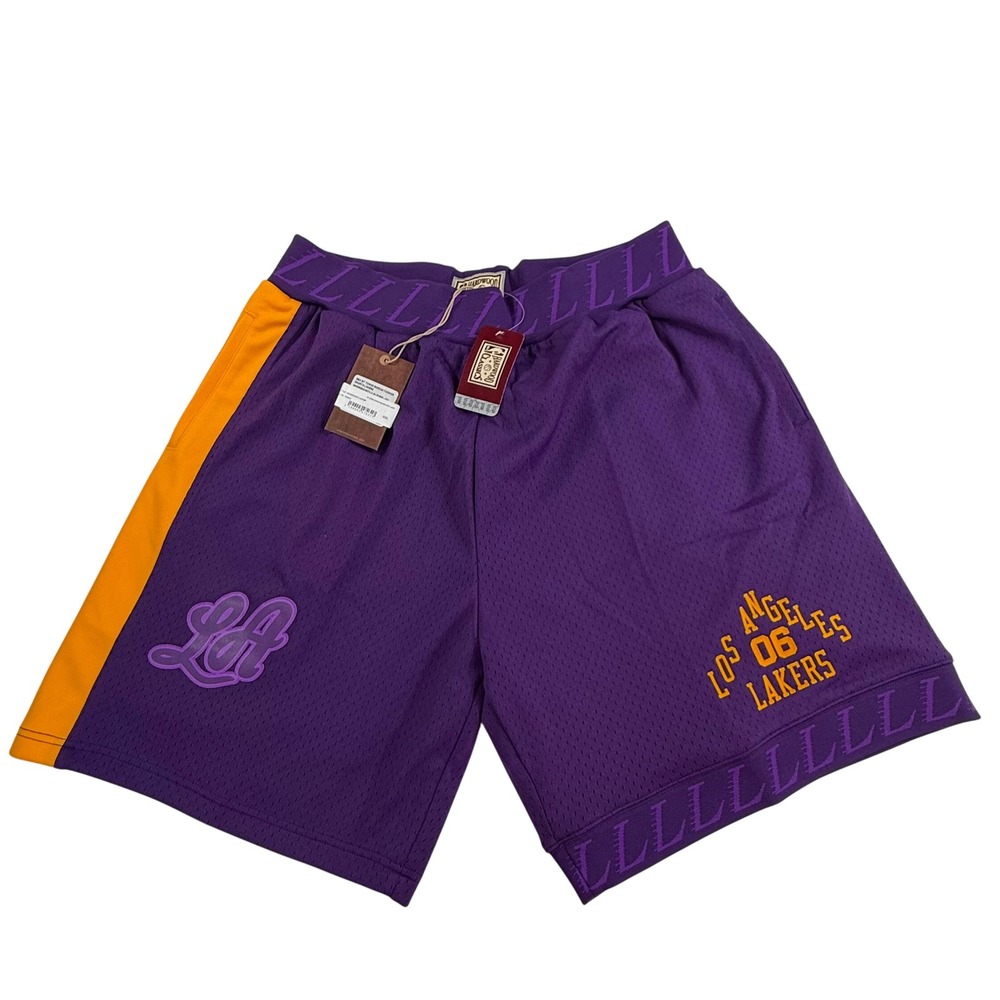 Mitchell & Ness Los Angeles Lakers NBA Hardwood Classics Mesh Shorts Purple XXL